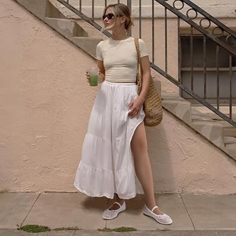 Miss Left Crystal-Embellished Mesh Flat Mary Jane Breathable Ballet Flats Ivory - Picture 6 of 6